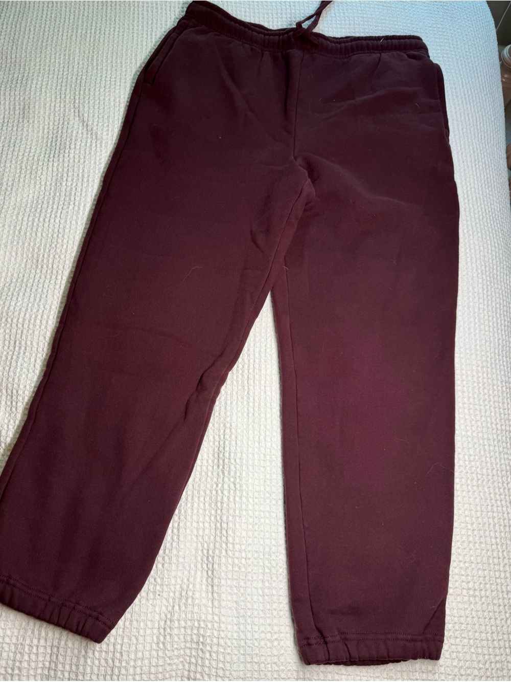 Lands' End Maroon High-Rise Lounge Set - Picture 6 of 7